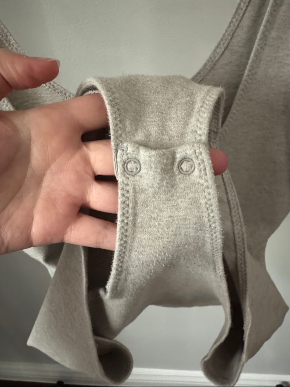 Wilfred Scoop Neck Tank Bodysuit - Light Gray - Picture 3 of 3